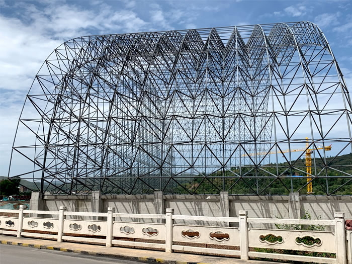 肥城山寨矿储煤棚网架